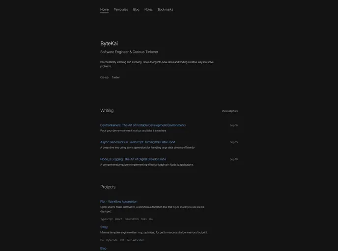 Minimal Astro Portfolio
