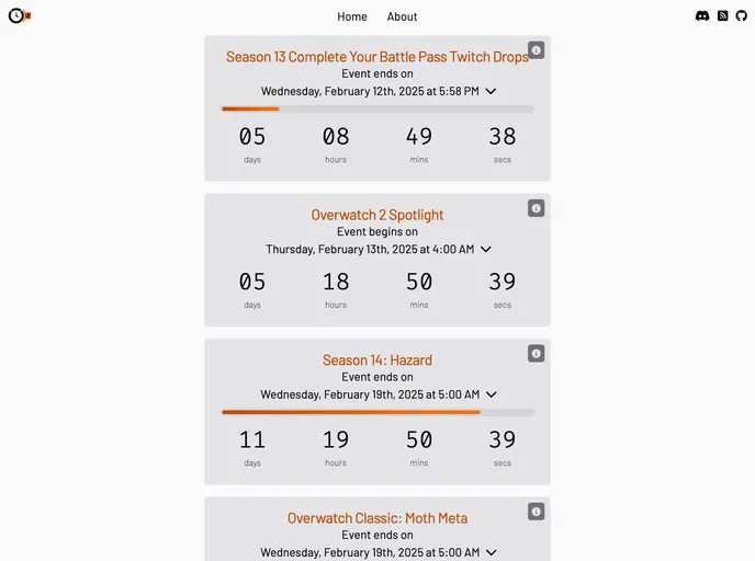 screenshot of Ow2countdown