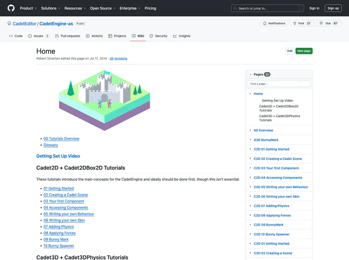 screenshot of CadetEngine As
