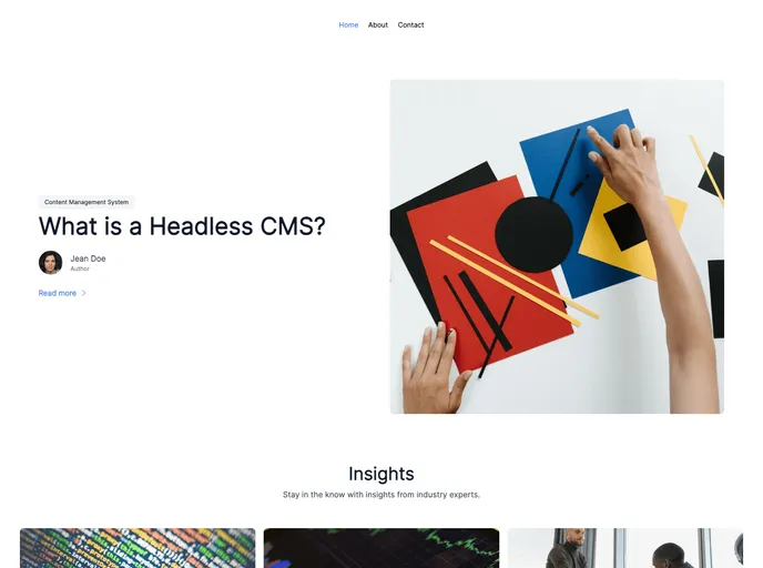 Starter Template Svelte Simple Blog screenshot