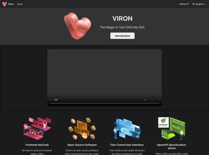 screenshot of Viron