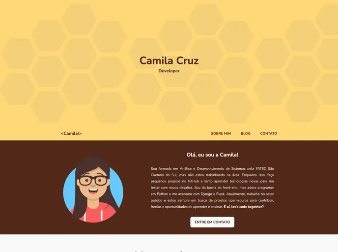 screenshot of Camila_Cruz_JAMStackAlura