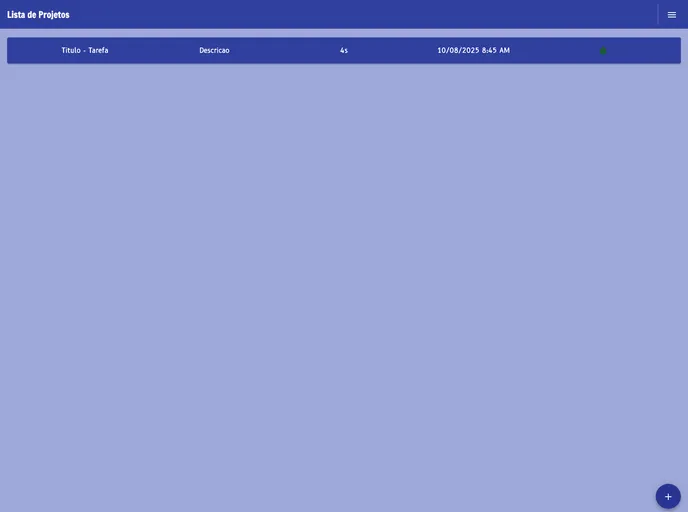 screenshot of Projeto Angular Lista De Projetos