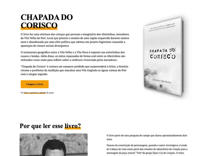 screenshot of Landing Page Book Astro Tailwind