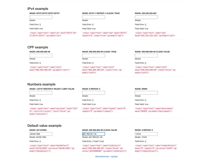 screenshot of NgMask