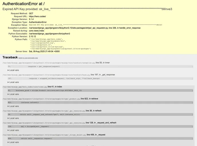 screenshot of Django_Boilerplate_Free