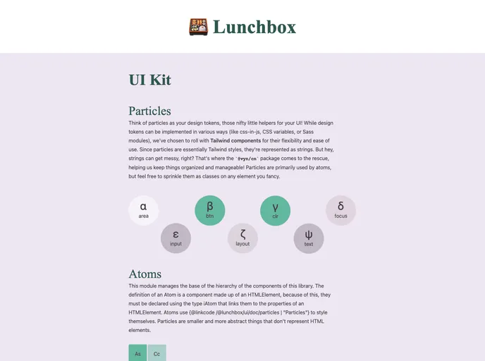 screenshot of Lunchbox