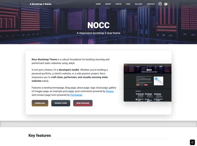 Bootstrap Theme Jekyll screenshot