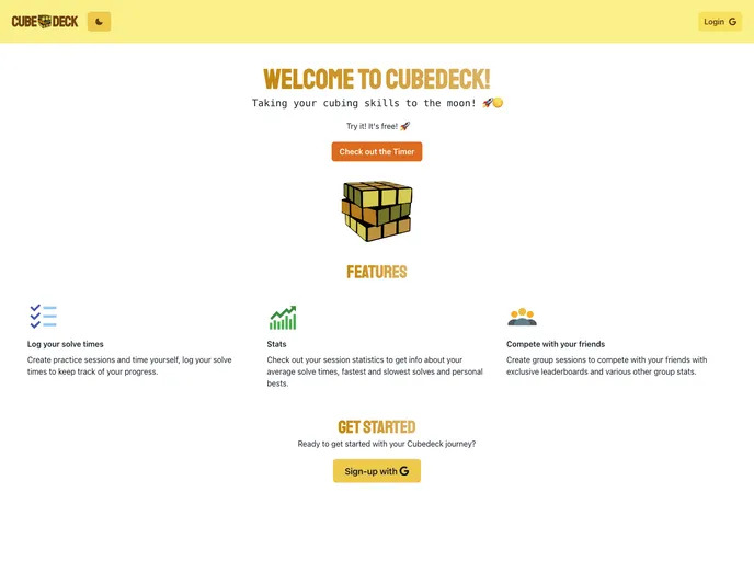 screenshot of Cubedeck