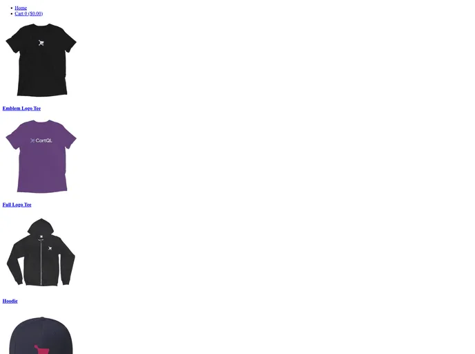 screenshot of Gatsby Cartql Starter