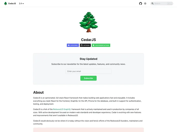 Cedar screenshot