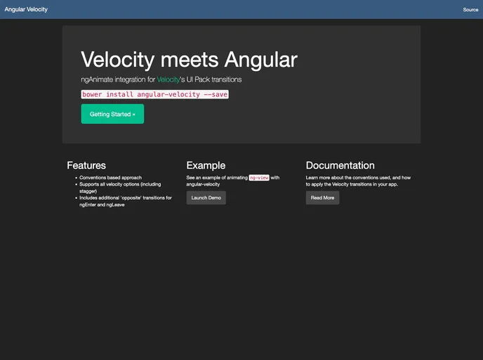 screenshot of Angular Velocity