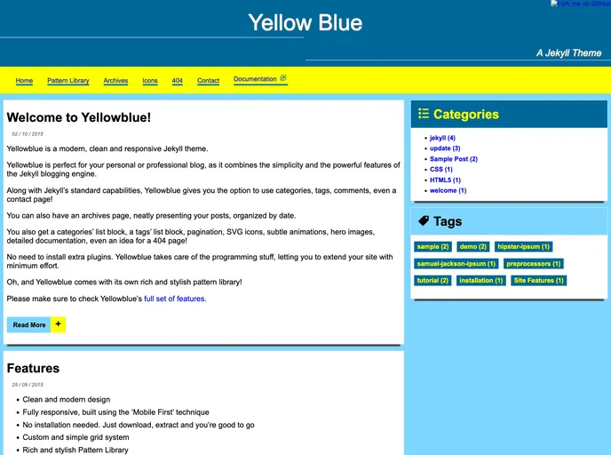 screenshot of Yellowblue
