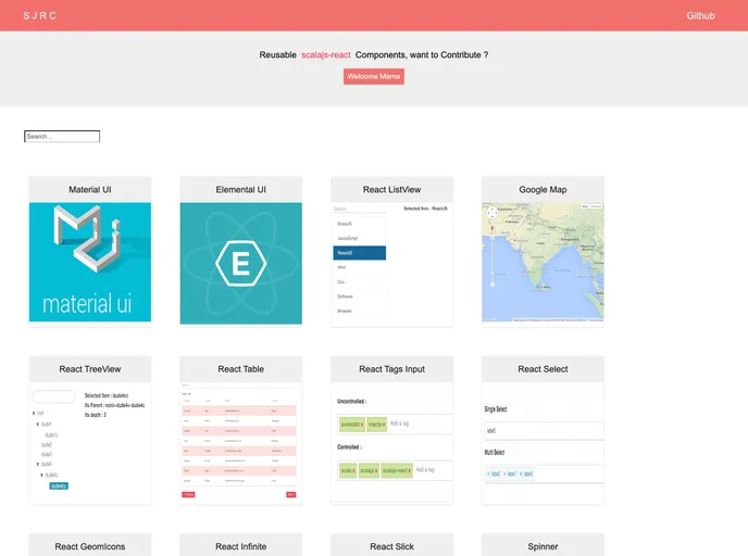 screenshot of Scalajs React Components