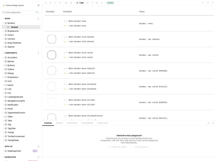 screenshot of Sci Components