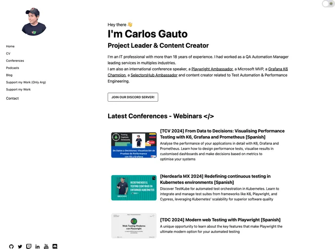 screenshot of Starter Playwright