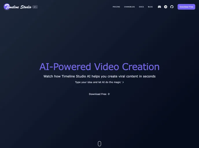 screenshot of Timeline Studio