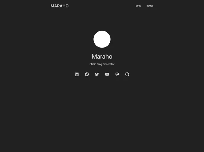 screenshot of Maraho
