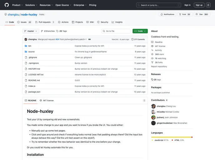 screenshot of Grunt Huxley