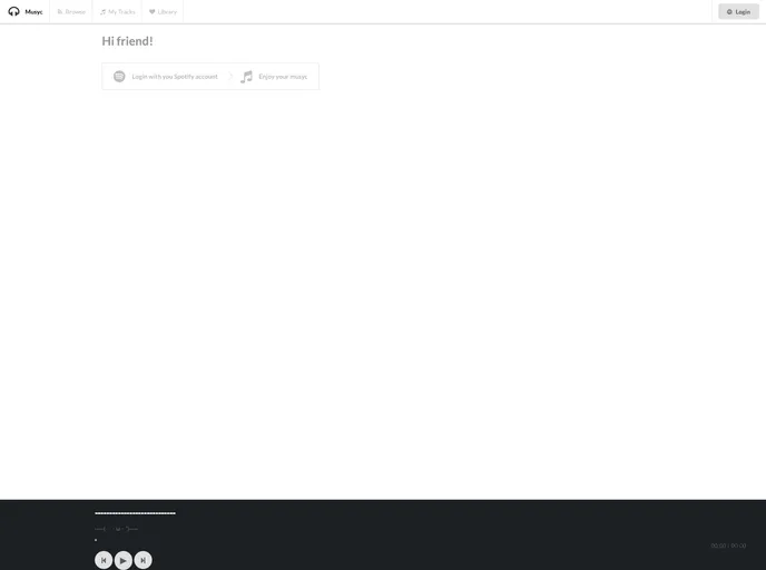 React Redux Spotify screenshot