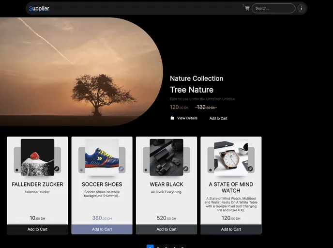 screenshot of Supplier Aitmgoun