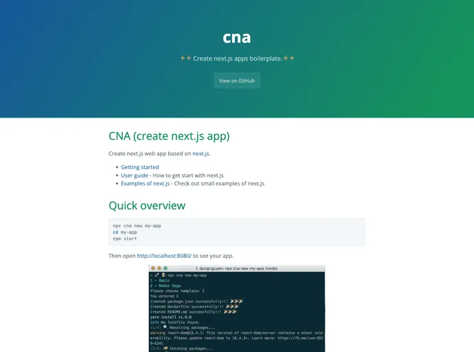 screenshot of Cna