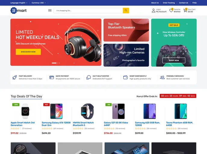 screenshot of CHR Mart