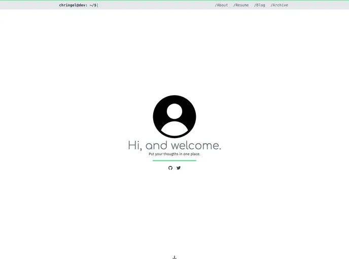 screenshot of Chringel Hugo Theme