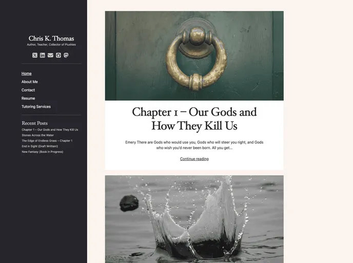 screenshot of Static.chriskthomas.com