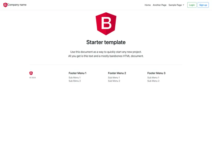 screenshot of Yii2 Angular Boilerplate