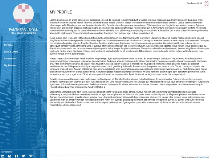 screenshot of Panthera Jekyll