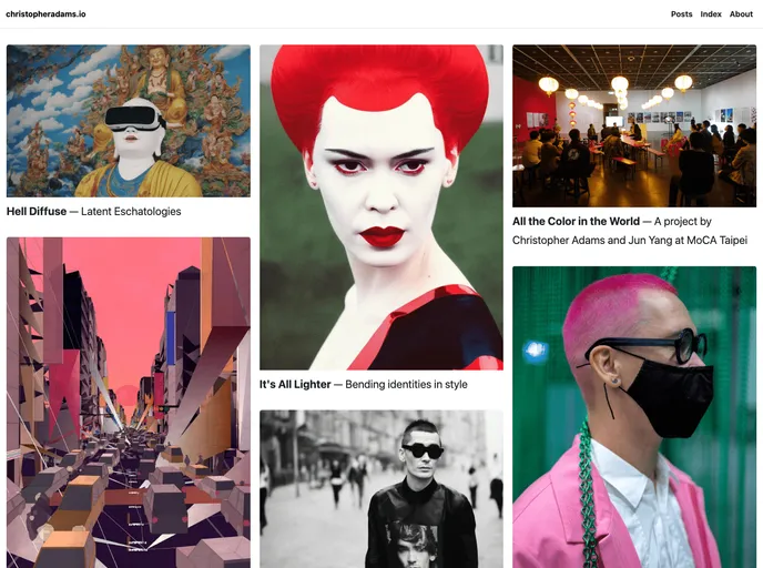 screenshot of Christopheradams.io