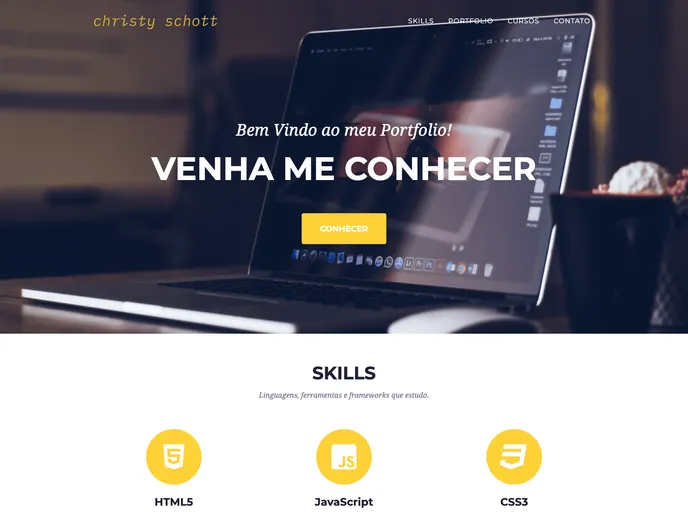 screenshot of Portfolio.github.io
