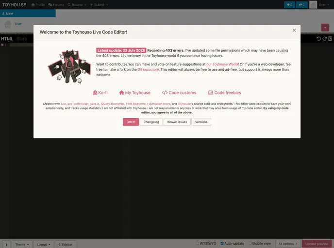 screenshot of Theditor