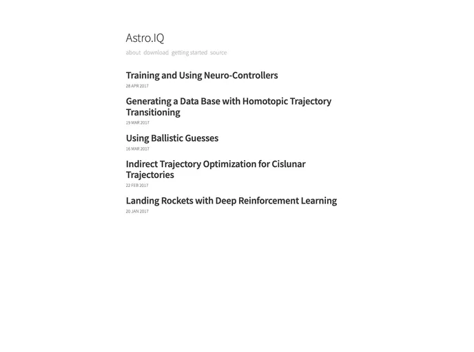 screenshot of Astro.IQ