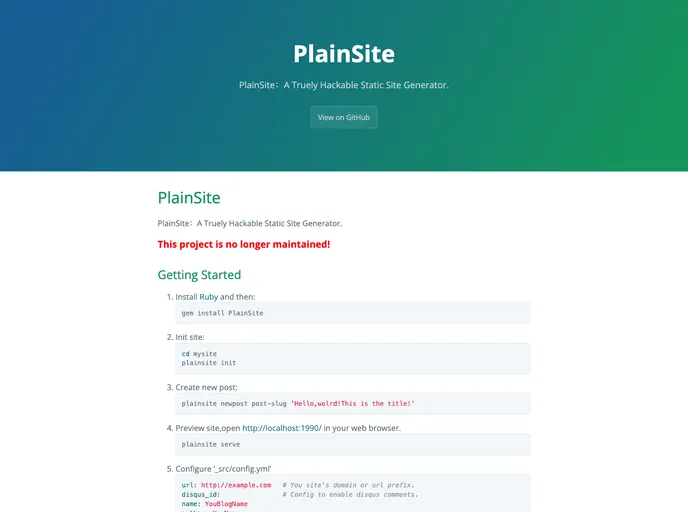 screenshot of PlainSite