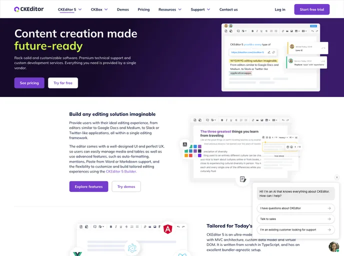 Ckeditor5 React