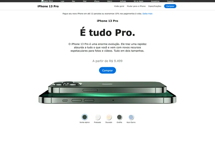 screenshot of Landing_iphone13_clone