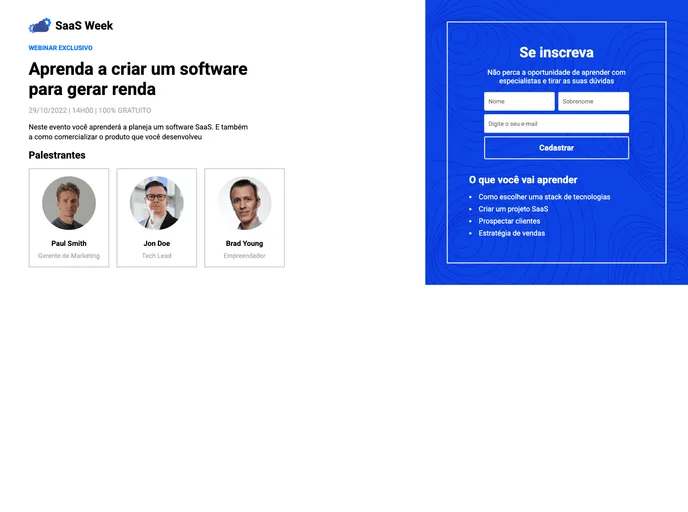 screenshot of Webinar_ti_landing