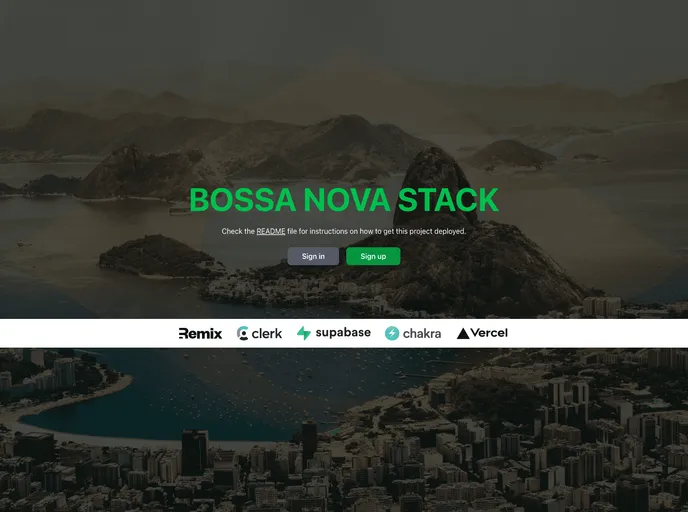 screenshot of Remix Bossa Nova Stack