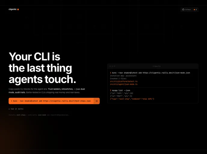 Cligentic screenshot