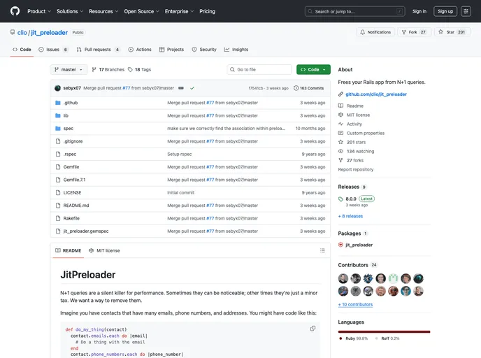screenshot of Jit_preloader
