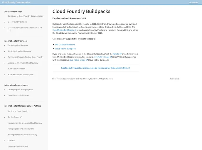 screenshot of Ruby Buildpack