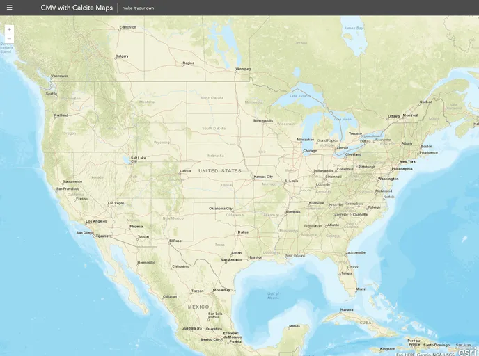 screenshot of Cmv Calcite Maps