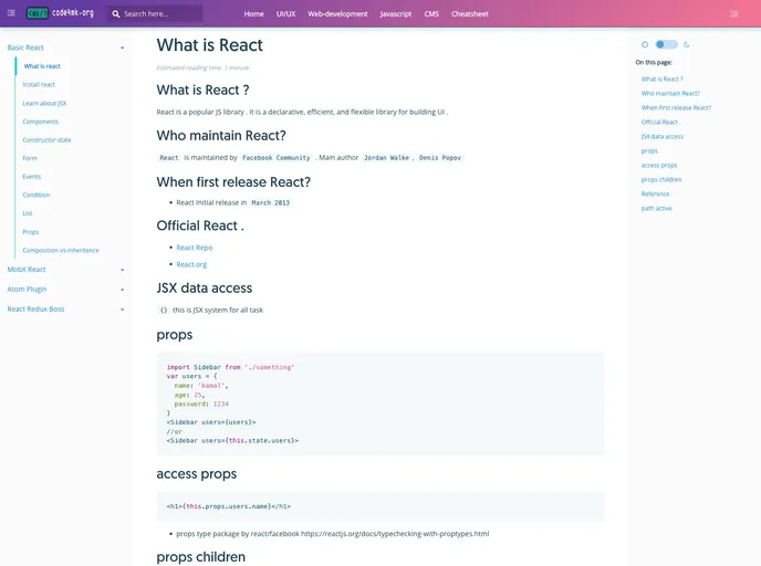 screenshot of Webpack React