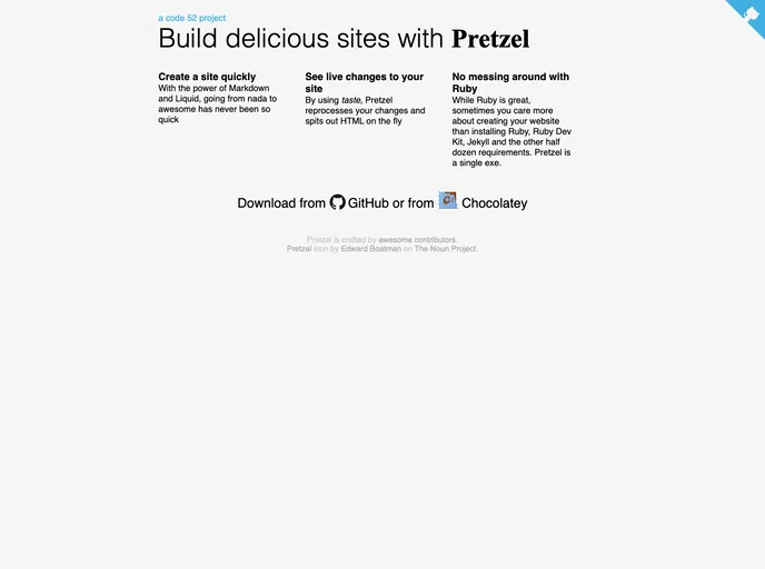 screenshot of Pretzel