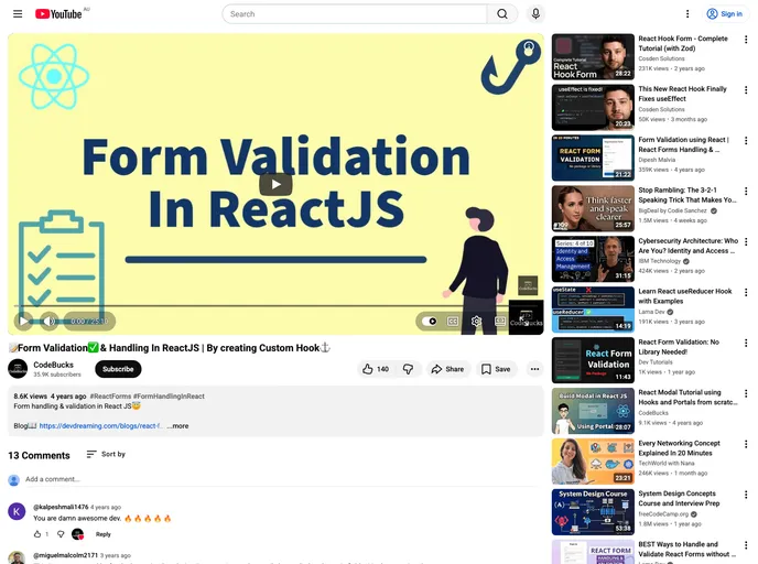 React Form Component screenshot