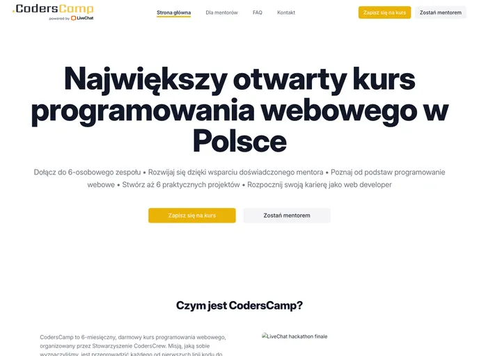 screenshot of Coderscamp
