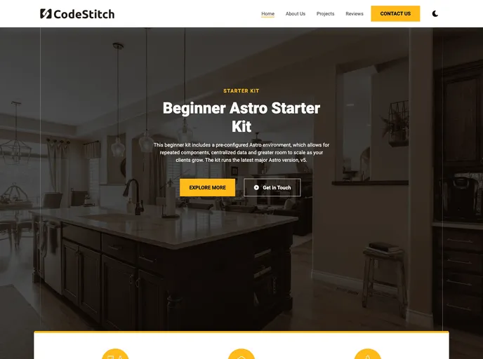 screenshot of Beginner Astro Starter Kit