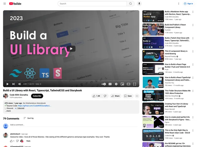 screenshot of Simple UI